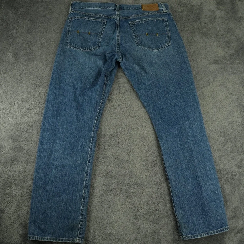 Polo Ralph Lauren Jeans Mens 36x30‎ Blue Authentic Dungarees Straight Leg Cotton